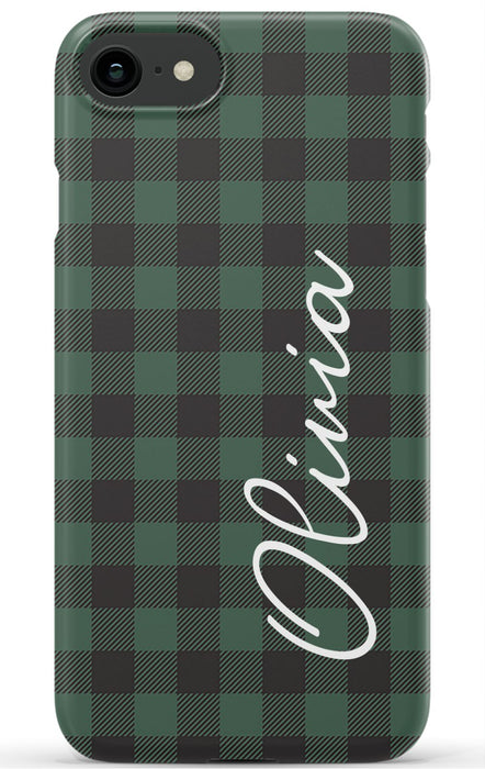Green Buffalo Plaid iPhone Case