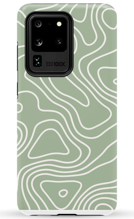 Wavy Sage Samsung Phone Case