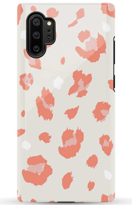 Nude Coral Leopard Samsung Phone Case