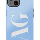 BABY BLUE Monogram Phone Case