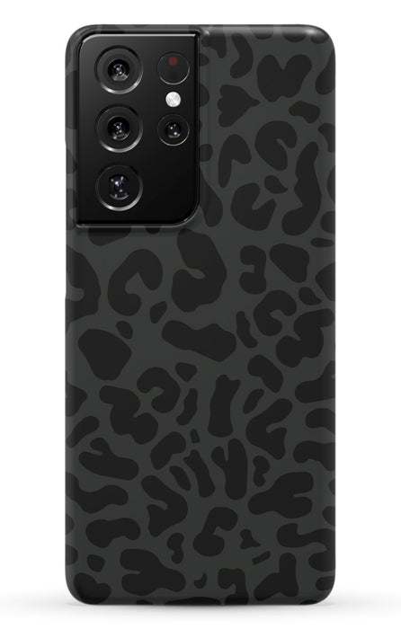 Black Leopard Print Samsung Phone Case