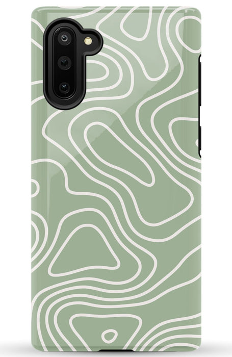 Wavy Sage Samsung Phone Case