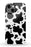 Black Cow Print iPhone Case