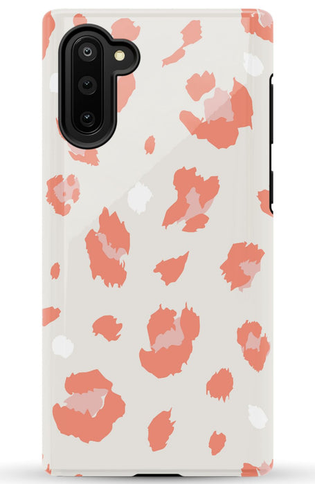 Nude Coral Leopard Samsung Phone Case