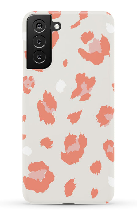 Nude Coral Leopard Samsung Phone Case