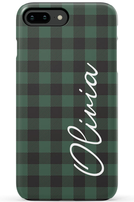 Green Buffalo Plaid iPhone Case