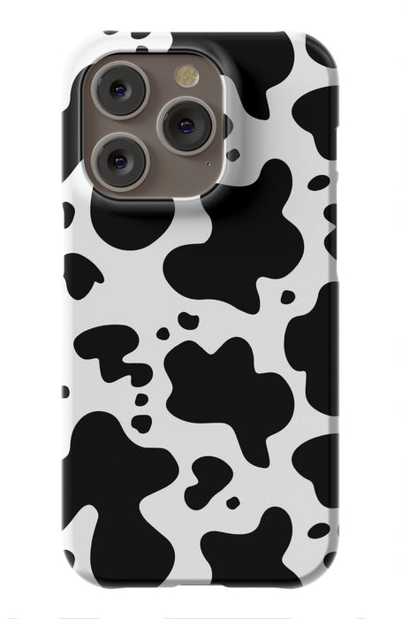 Black Cow Print iPhone Case