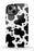 Black Cow Print iPhone Case