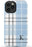 Blue Plaid Initial iPhone Case