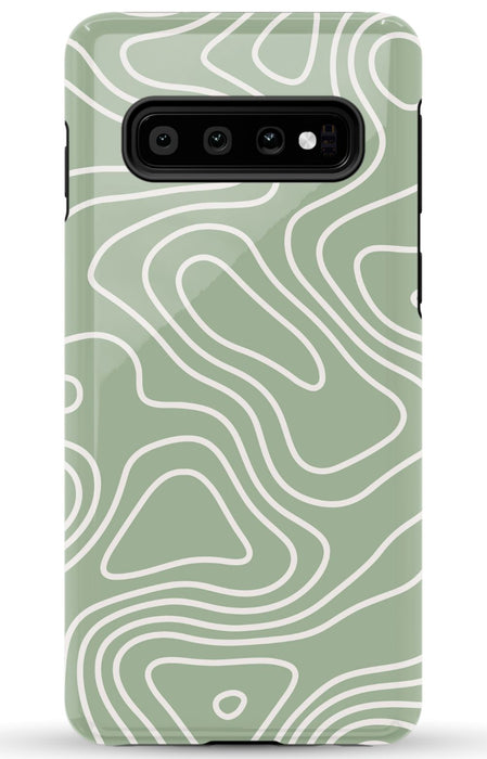 Wavy Sage Samsung Phone Case