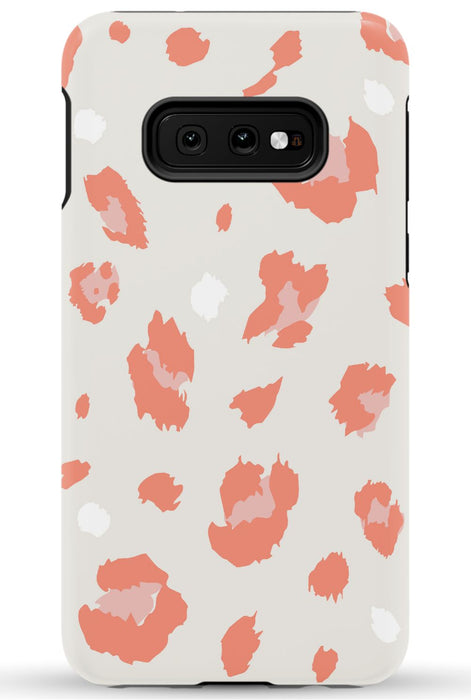 Nude Coral Leopard Samsung Phone Case