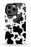 Black Cow Print iPhone Case