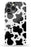Black Cow Print iPhone Case