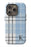 Blue Plaid Initial iPhone Case