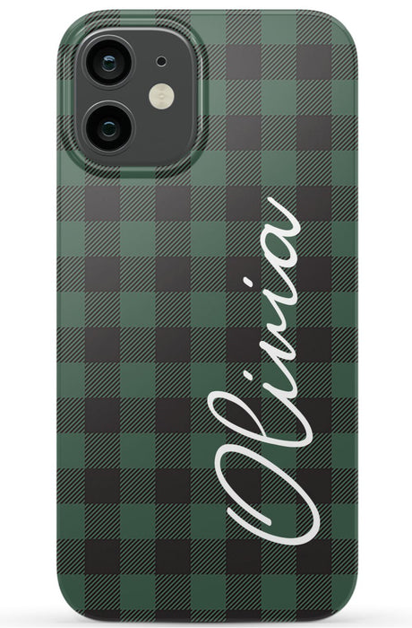 Green Buffalo Plaid iPhone Case
