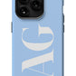 BABY BLUE Monogram Phone Case