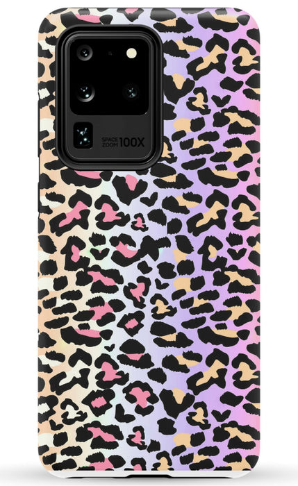 Rainbow Ombre Leopard Samsung Phone Case