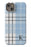 Blue Plaid Initial iPhone Case