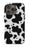 Black Cow Print iPhone Case