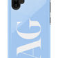 BABY BLUE Monogram Phone Case