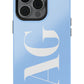 BABY BLUE Monogram Phone Case