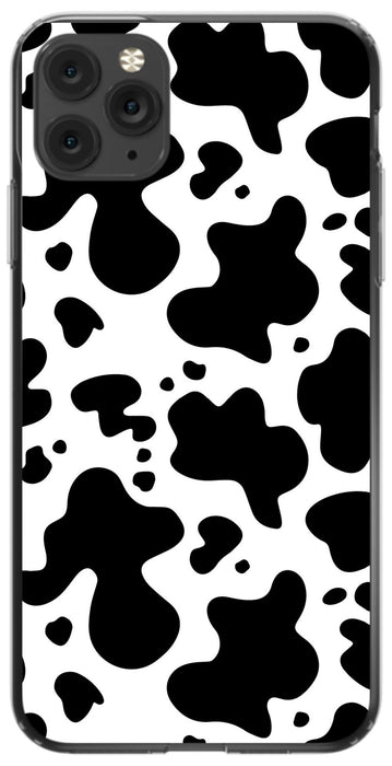 Black Cow Print Phone Case