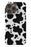 Black Cow Print iPhone Case