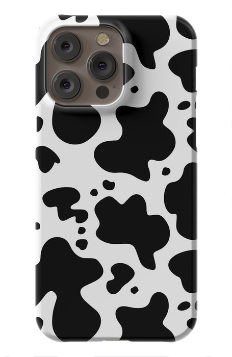 Black Cow Print iPhone Case