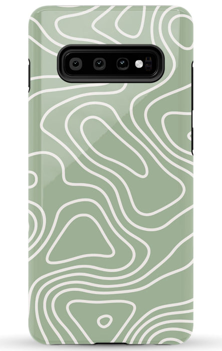 Wavy Sage Samsung Phone Case