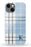 Blue Plaid Initial iPhone Case