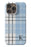 Blue Plaid Initial iPhone Case