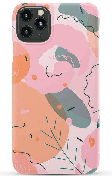 Peach Abstract iPhone Case