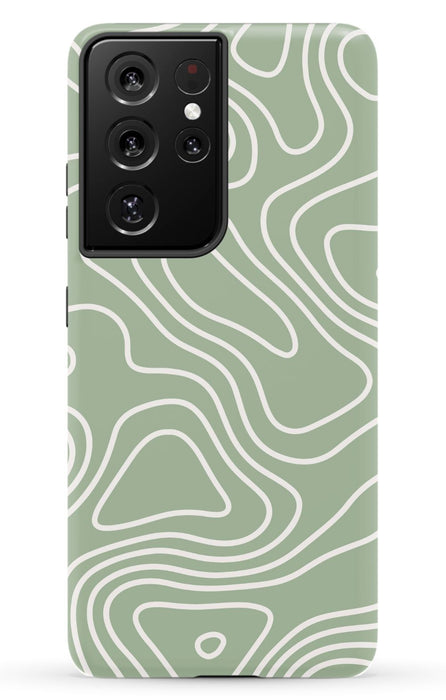 Wavy Sage Samsung Phone Case
