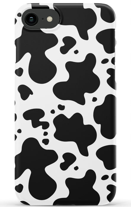 Black Cow Print iPhone Case