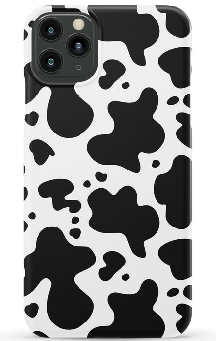 Black Cow Print iPhone Case