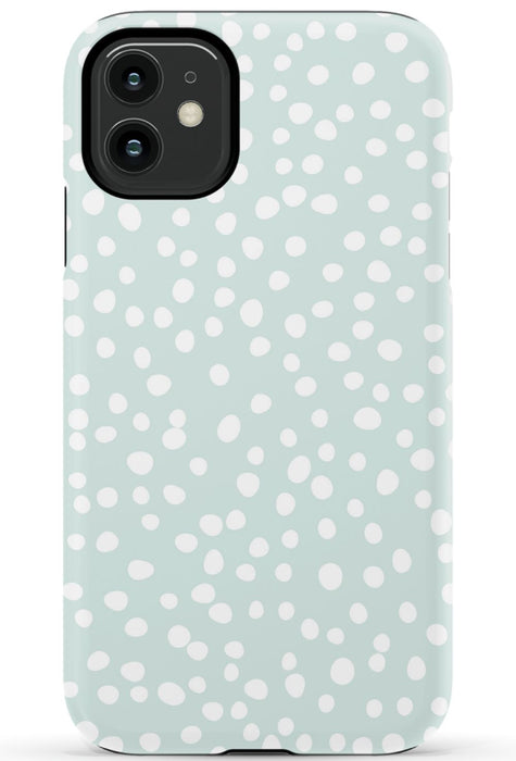 Mint Dots iPhone Case