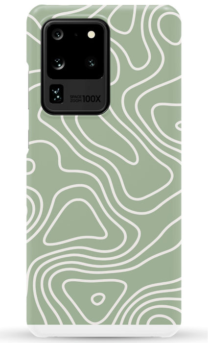 Wavy Sage Samsung Phone Case