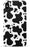 Black Cow Print iPhone Case