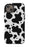 Black Cow Print iPhone Case