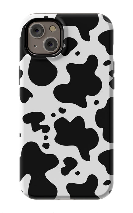 Black Cow Print iPhone Case