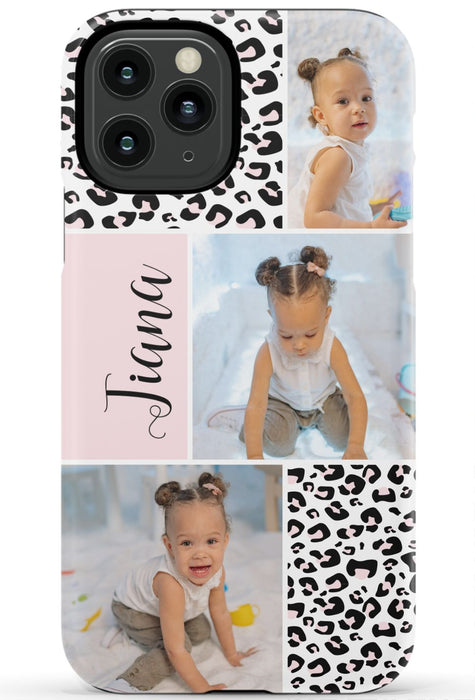 Leopard Photo Collage iPhone Case