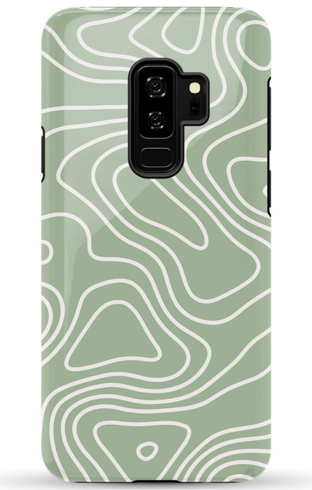 Wavy Sage Samsung Phone Case
