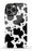 Black Cow Print iPhone Case