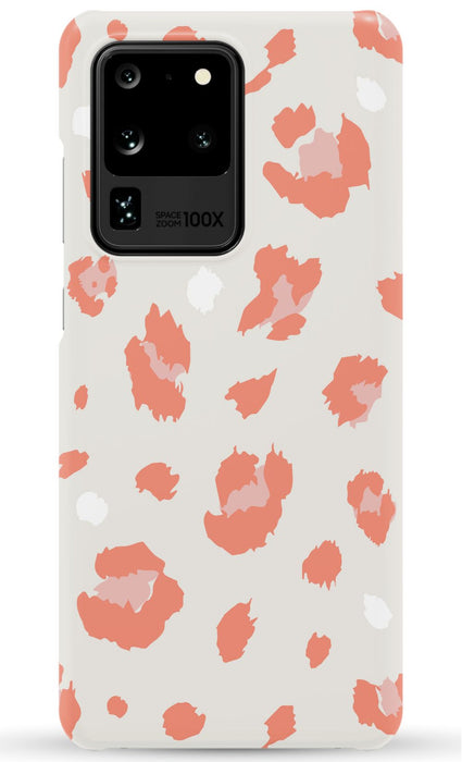 Nude Coral Leopard Samsung Phone Case