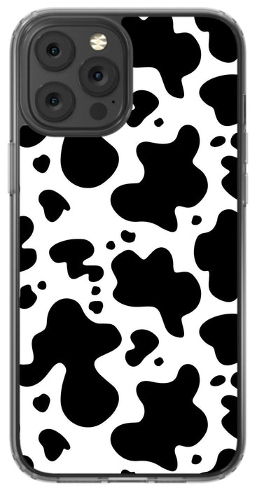 Black Cow Print Phone Case