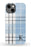 Blue Plaid Initial iPhone Case
