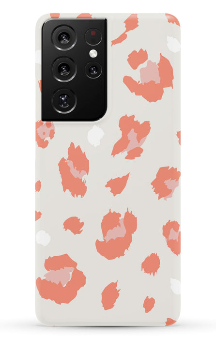 Nude Coral Leopard Samsung Phone Case