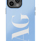 BABY BLUE Monogram Phone Case
