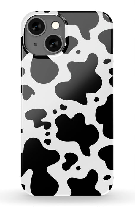 Black Cow Print iPhone Case