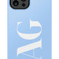 BABY BLUE Monogram Phone Case